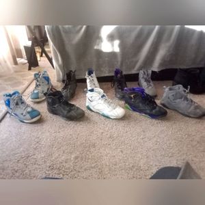 5 pairs of Girls Air Jordans